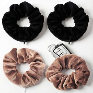Velvet Scrunchies with Zipper (NWT)